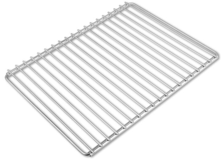 Nastavitelný nerezový grilovací rošt DEOS 40-55 x 30 cm bez dřevěných rukojetí - celkový pohled
