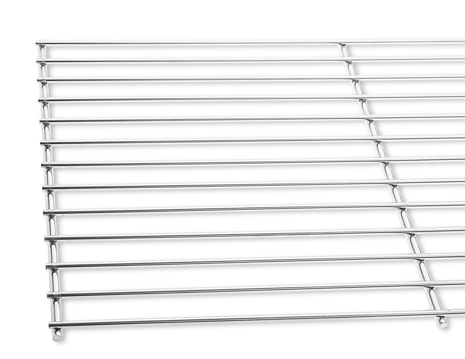 Pohled shora na rozložení příček grilovacího roštu DEOS 45 x 26.5 cm