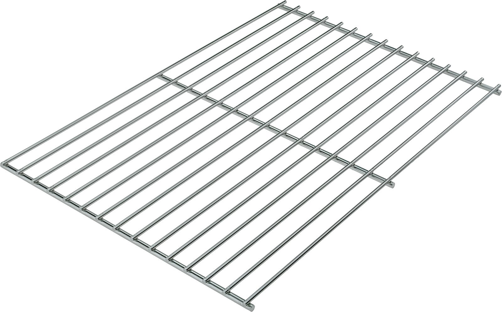Nerezový grilovací rošt 45 x 30 cm se středovou výztuhou - celkový pohled na bezrámovou konstrukci