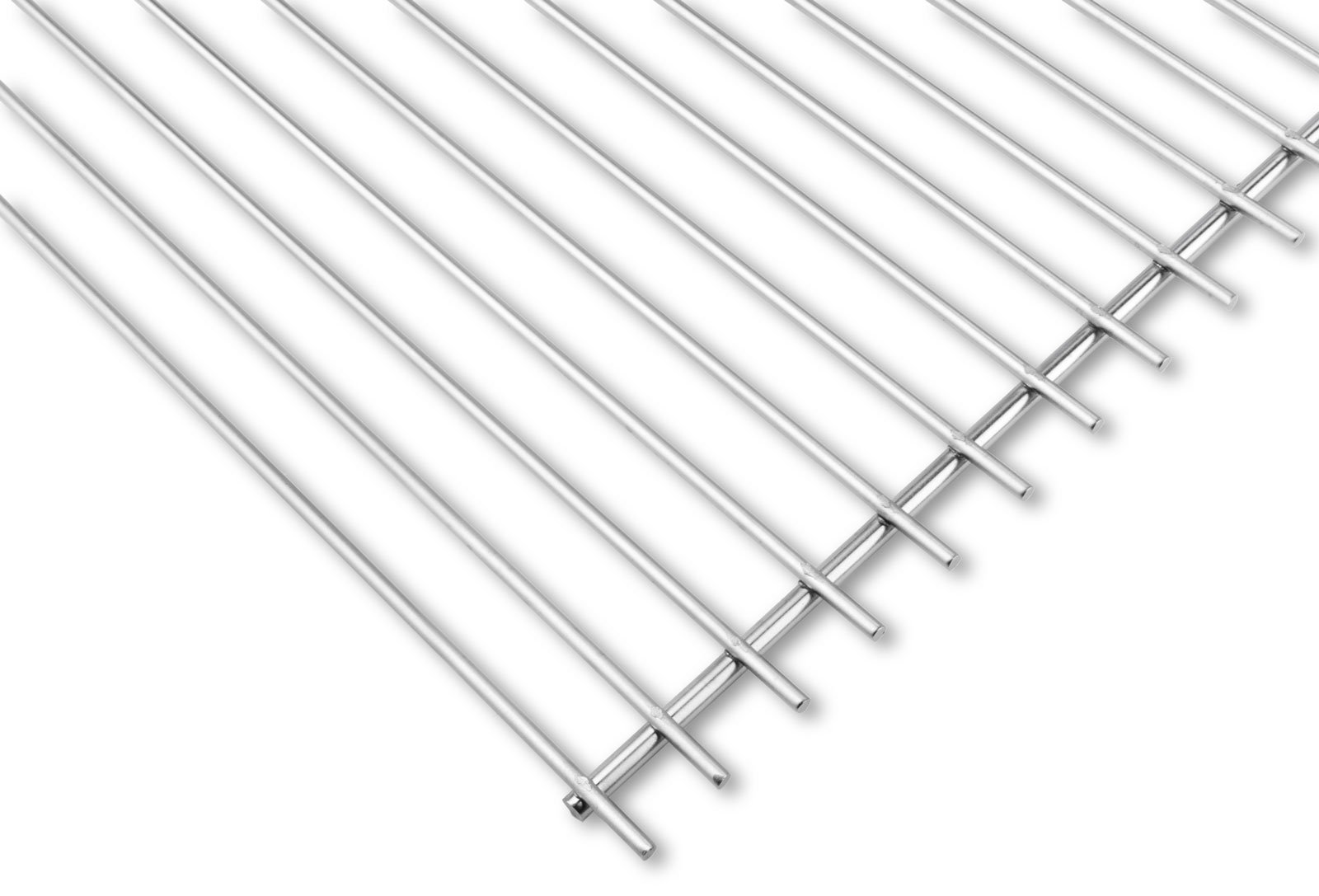 Pohled shora na rozložení příček grilovacího roštu DEOS 65 x 37 cm